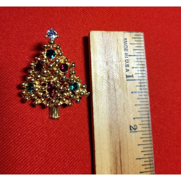 Christmas Tree Pin/ Brooch - Picture 4 of 5